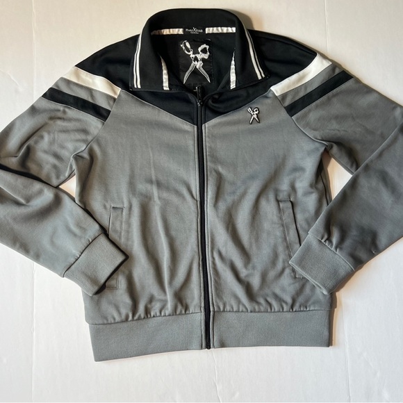 Marc Ecko zip up jacket size small gray black - Picture 1 of 7